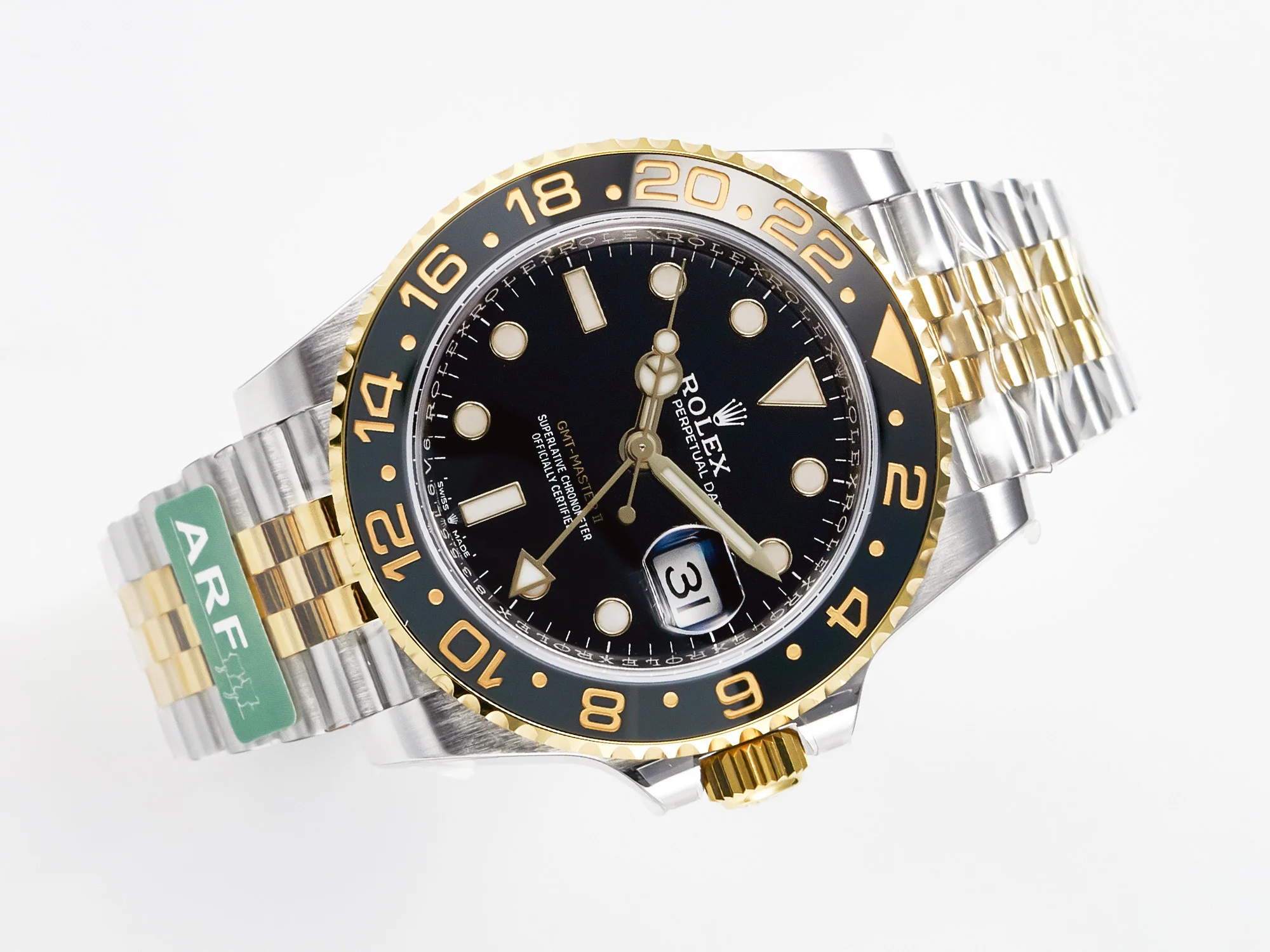 GMT-Master II 126713 GRNR ARF 1:1 Best Edition on Black Dial SS/YG Bracelet Super Clone VR3285 CHS (Gain Weight)