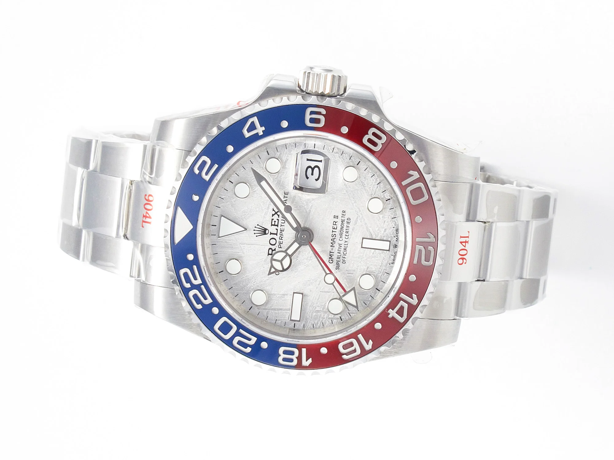GMT-Master II 126719 BLRO Blue/Red Ceramic GMF Best Edition Meteorite Dial on Bracelet A3285 CHS