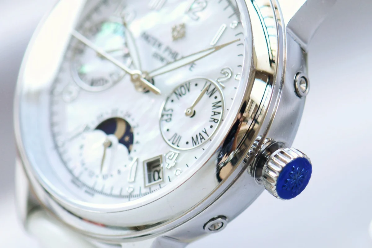 Grand Complications Ladies First Perpetual Calendar in White Gold on Leather Strap
