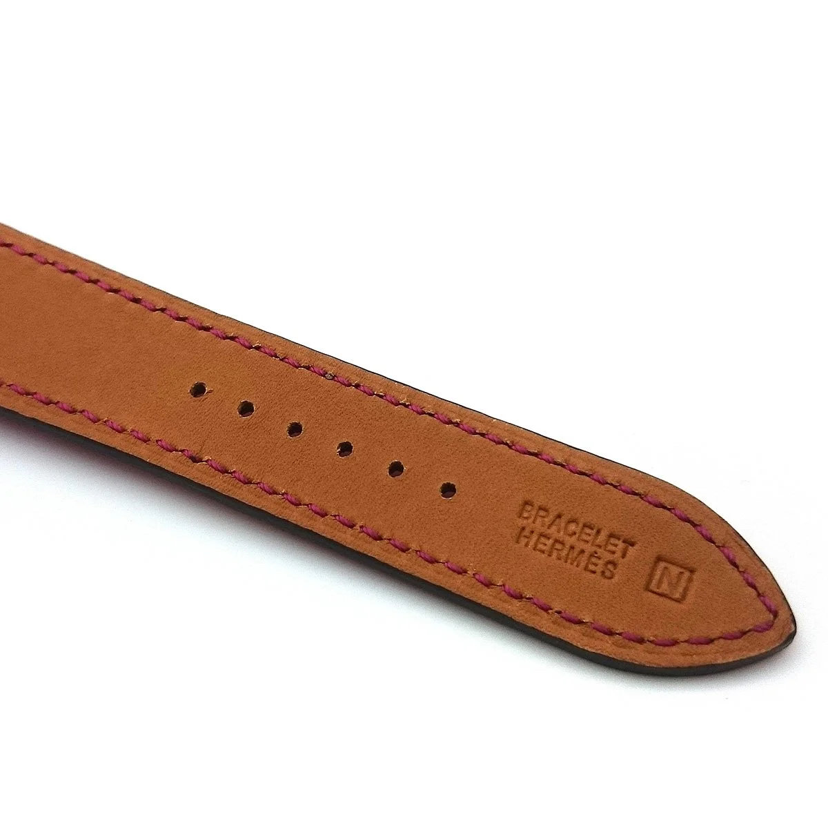 Heure H Steel on Pink Fjord Leather Strap