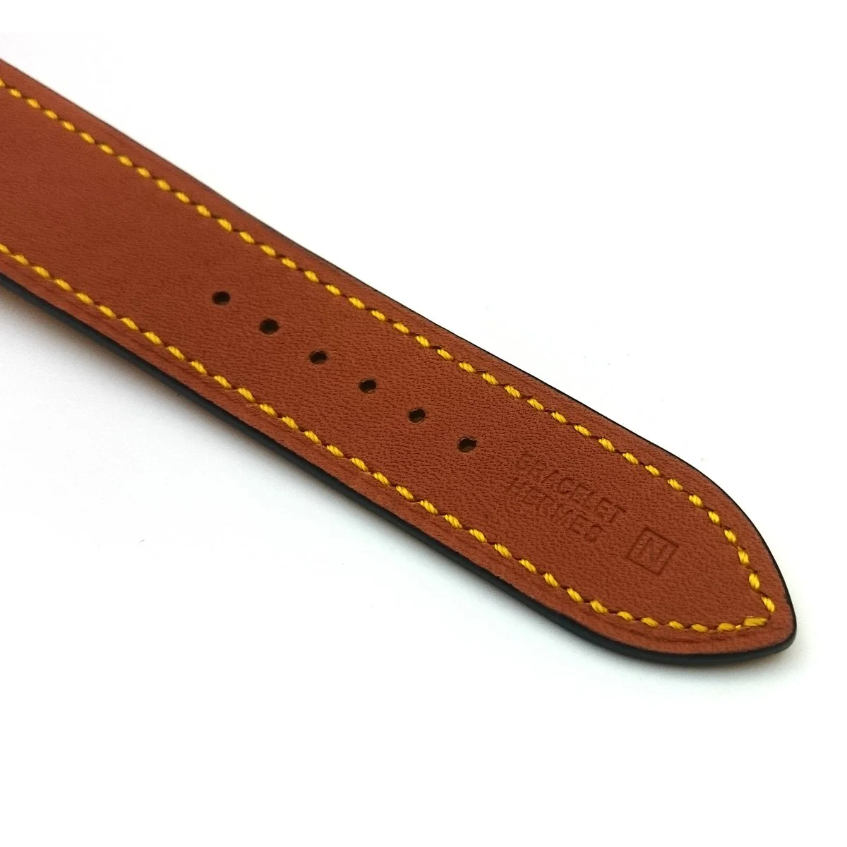 Heure H Steel on Yellow Fjord Leather Strap