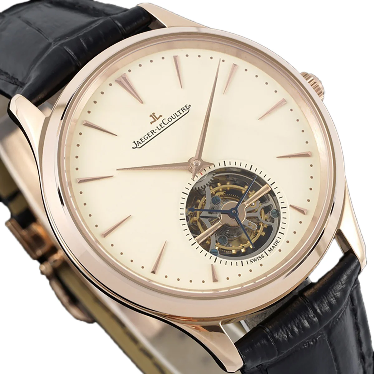Master Control Tourbillon White Dial in Rose Gold