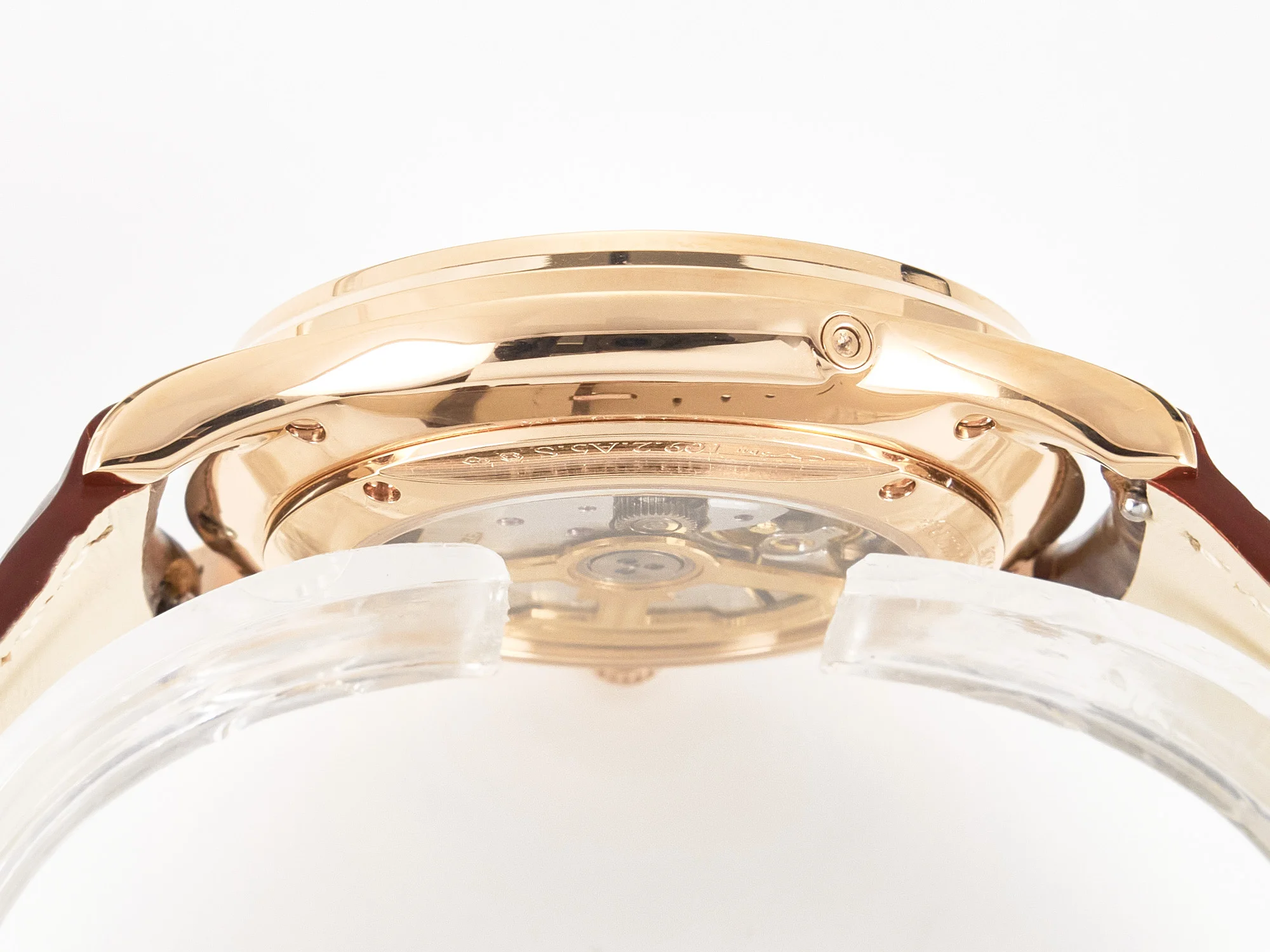 Master Ultra Thin Moon RG Z+F 1:1 Best Edition White Dial on Brown Leather Strap A925
