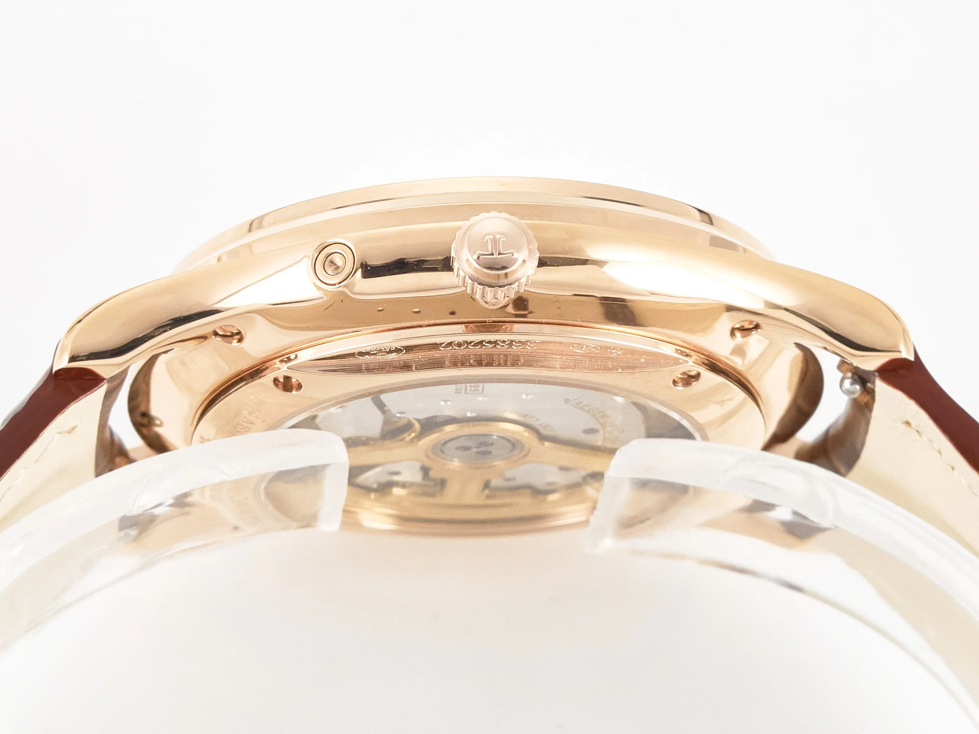 Master Ultra Thin Moon RG Z+F 1:1 Best Edition White Dial on Brown Leather Strap A925