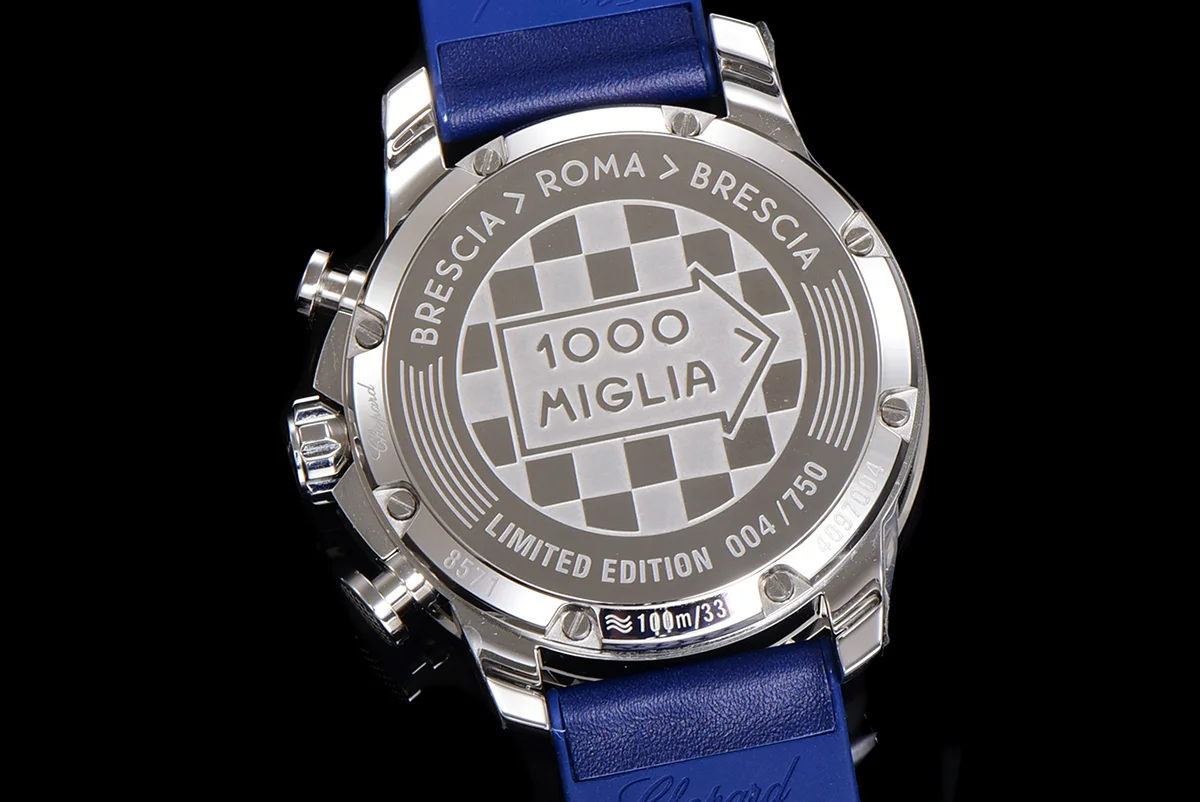 Mille Miglia GTS Chrono Blue Dial in Steel