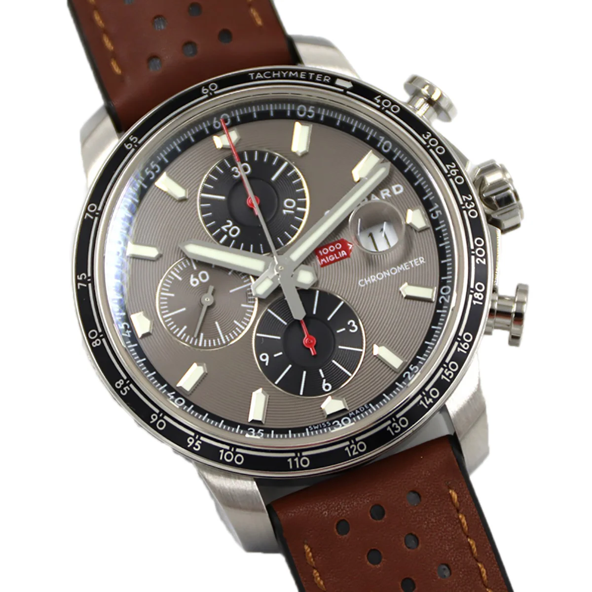 Mille Miglia GTS Chrono Grey Dial in Steel
