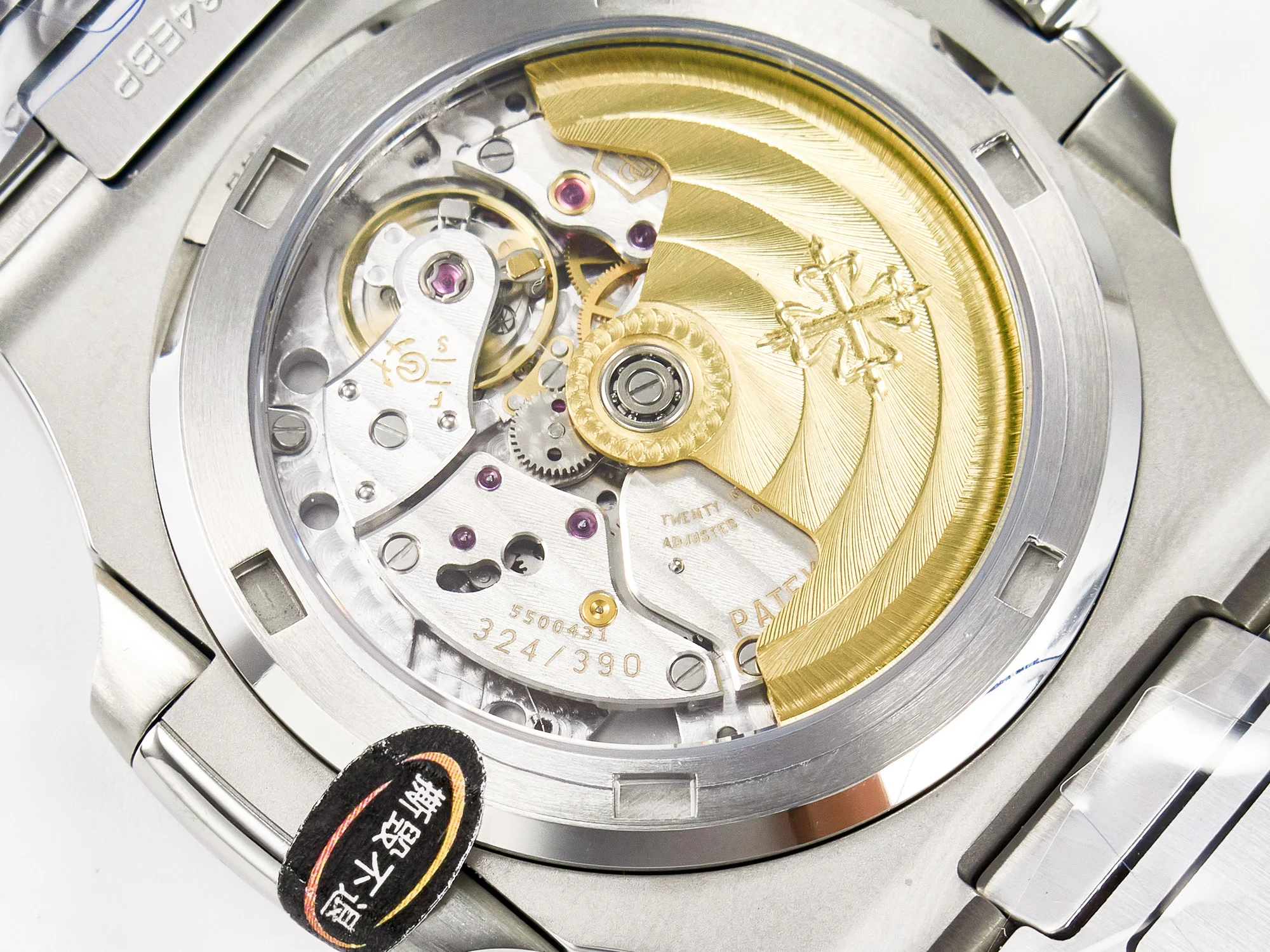 Nautilus 5711/1A-010 3KF 1:1 Best Edition Blue Textured Dial on SS Bracelet A324 Super Clone