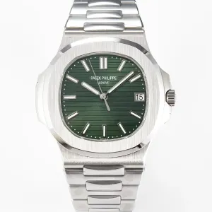 Nautilus 5711/1A 3KF 1:1 Best Edition Green Dial on SS Bracelet A324 Super Clone V2