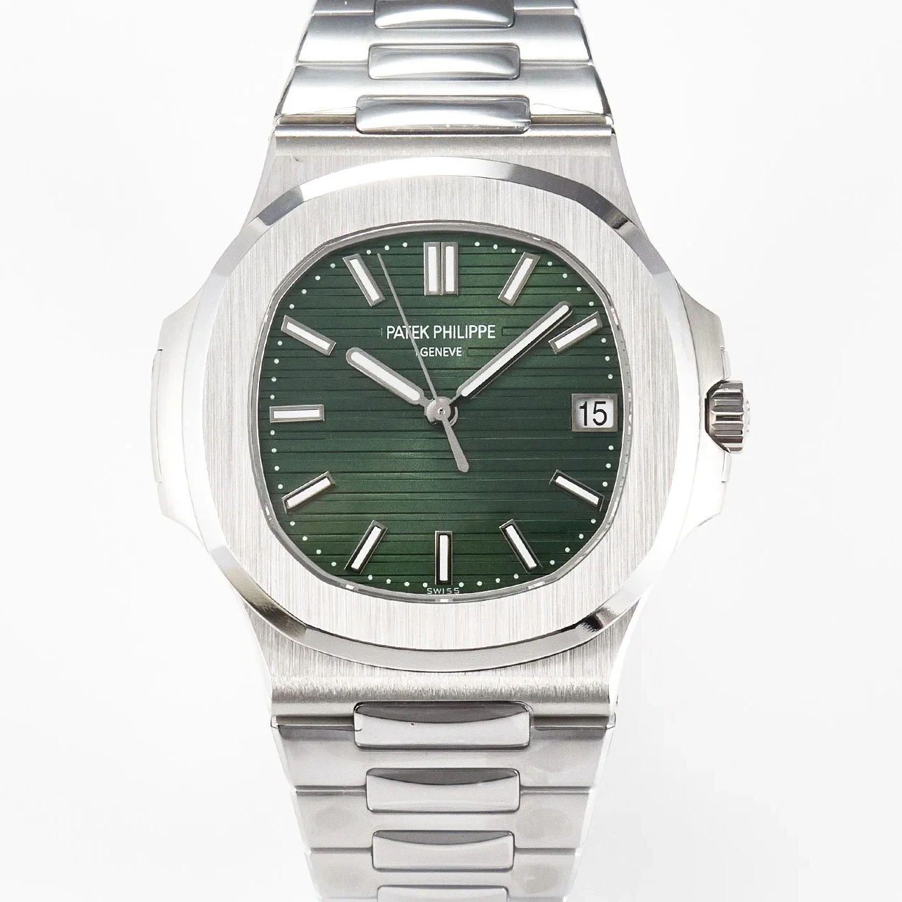 Nautilus 5711/1A 3KF 1:1 Best Edition Green Dial on SS Bracelet A324 Super Clone V2