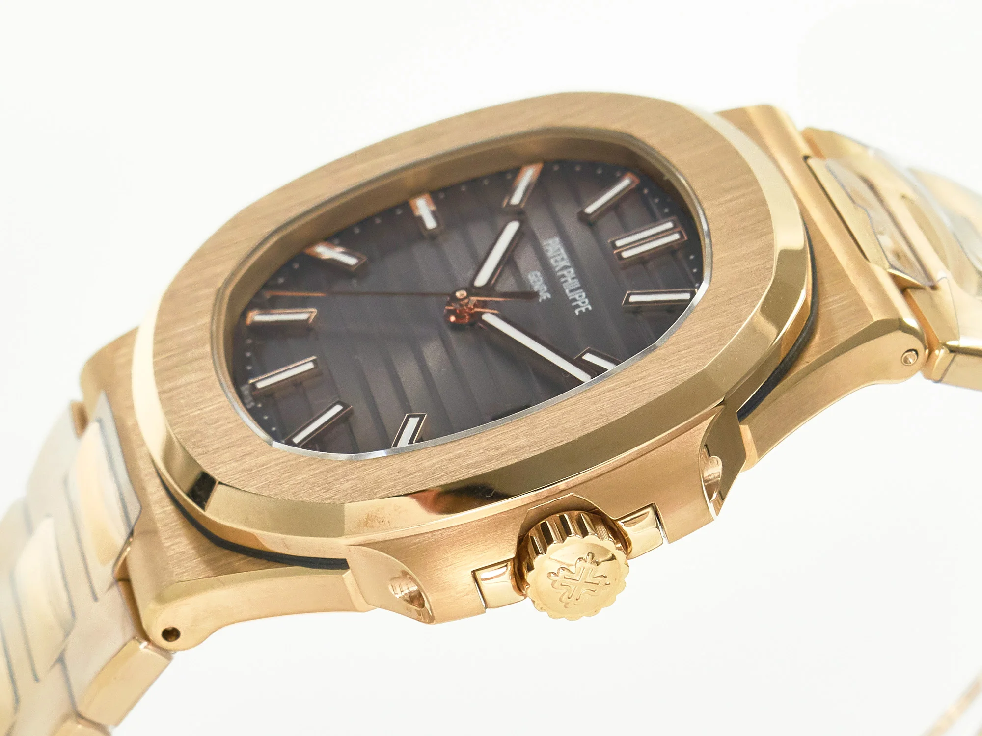 Nautilus 5711/1R-001 RG 3KF 1:1 Best Edition Gray Textured Dial on RG Bracelet Super Clone 26-330