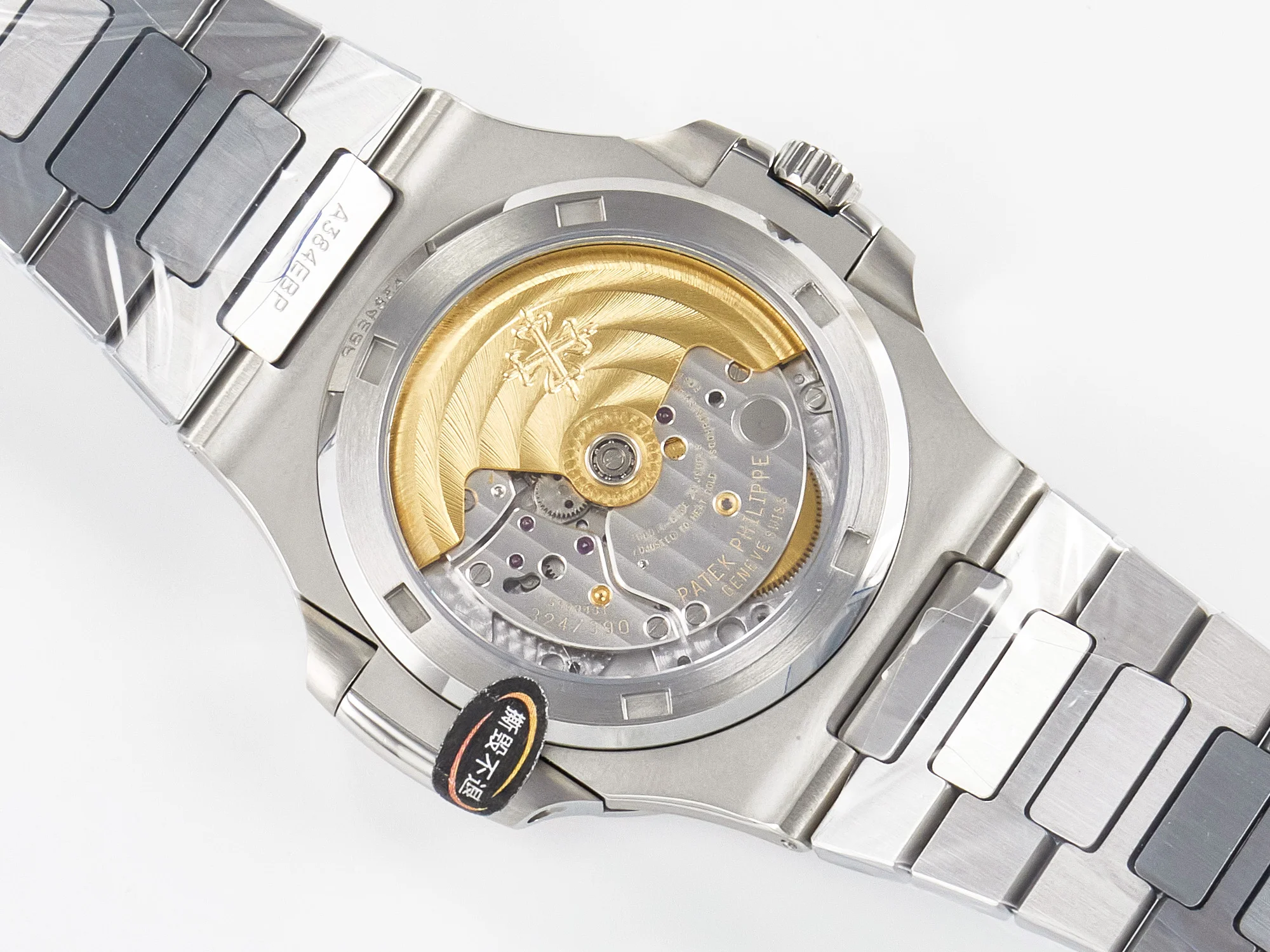 Nautilus 5711 3KF 1:1 Best Edition Square Diamonds Bezel Green Dial on SS Bracelet A324 Super Clone V2