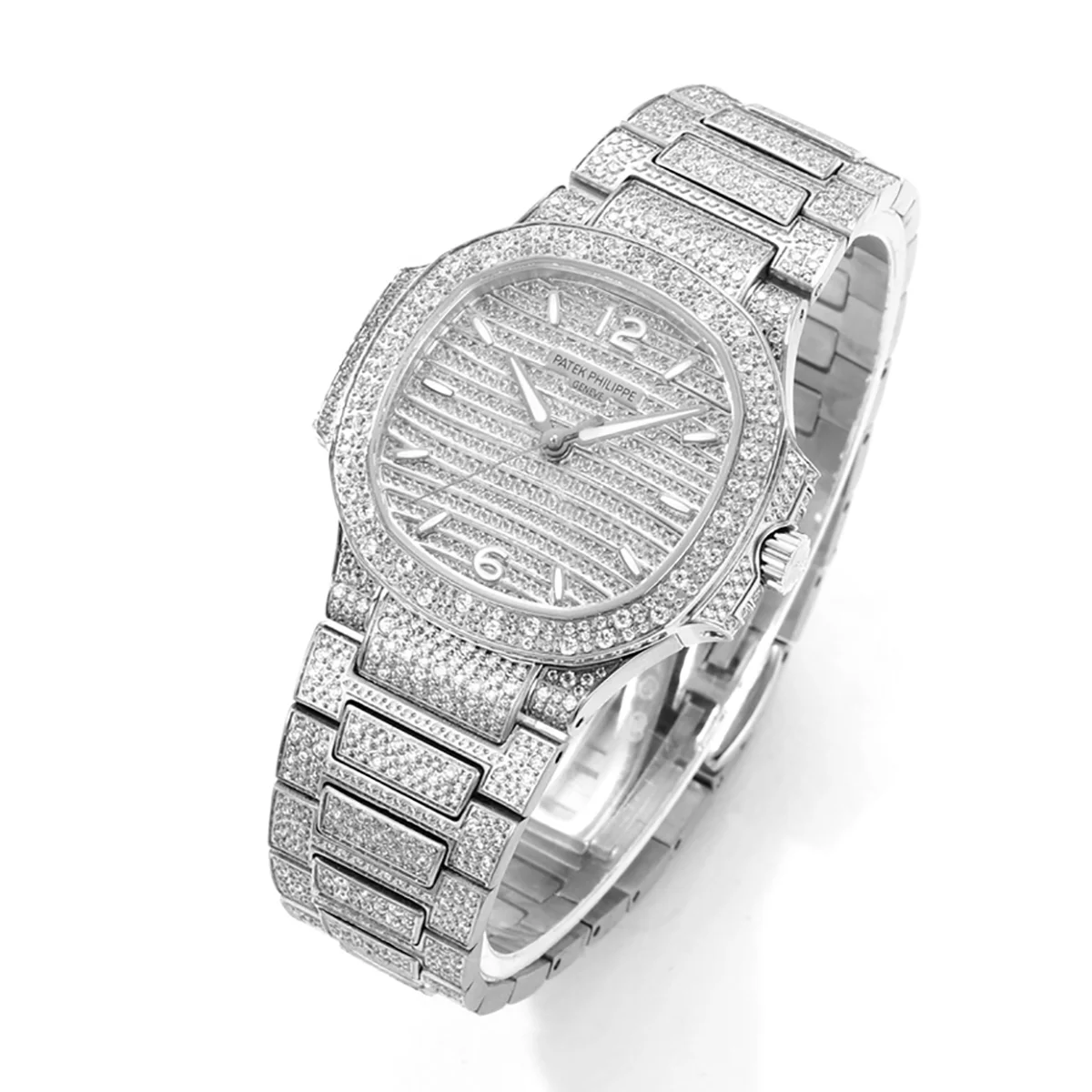 Nautilus 7118/1450G-001 Diamond Paved Dial on White Gold