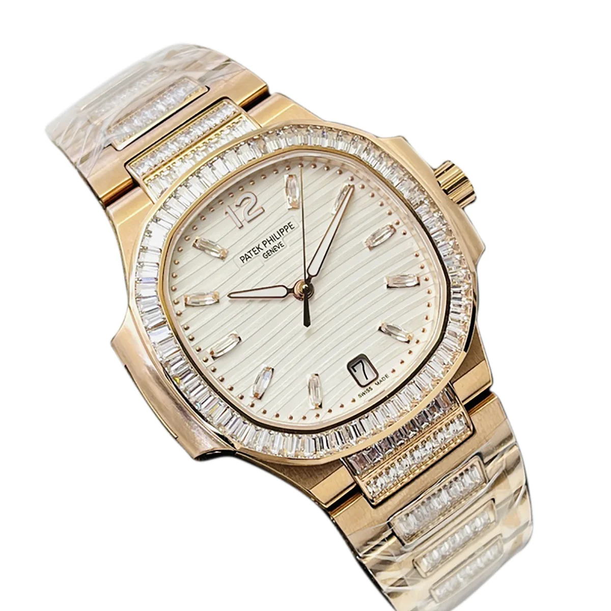 Nautilus 7118 White Dial with Diamond Markers