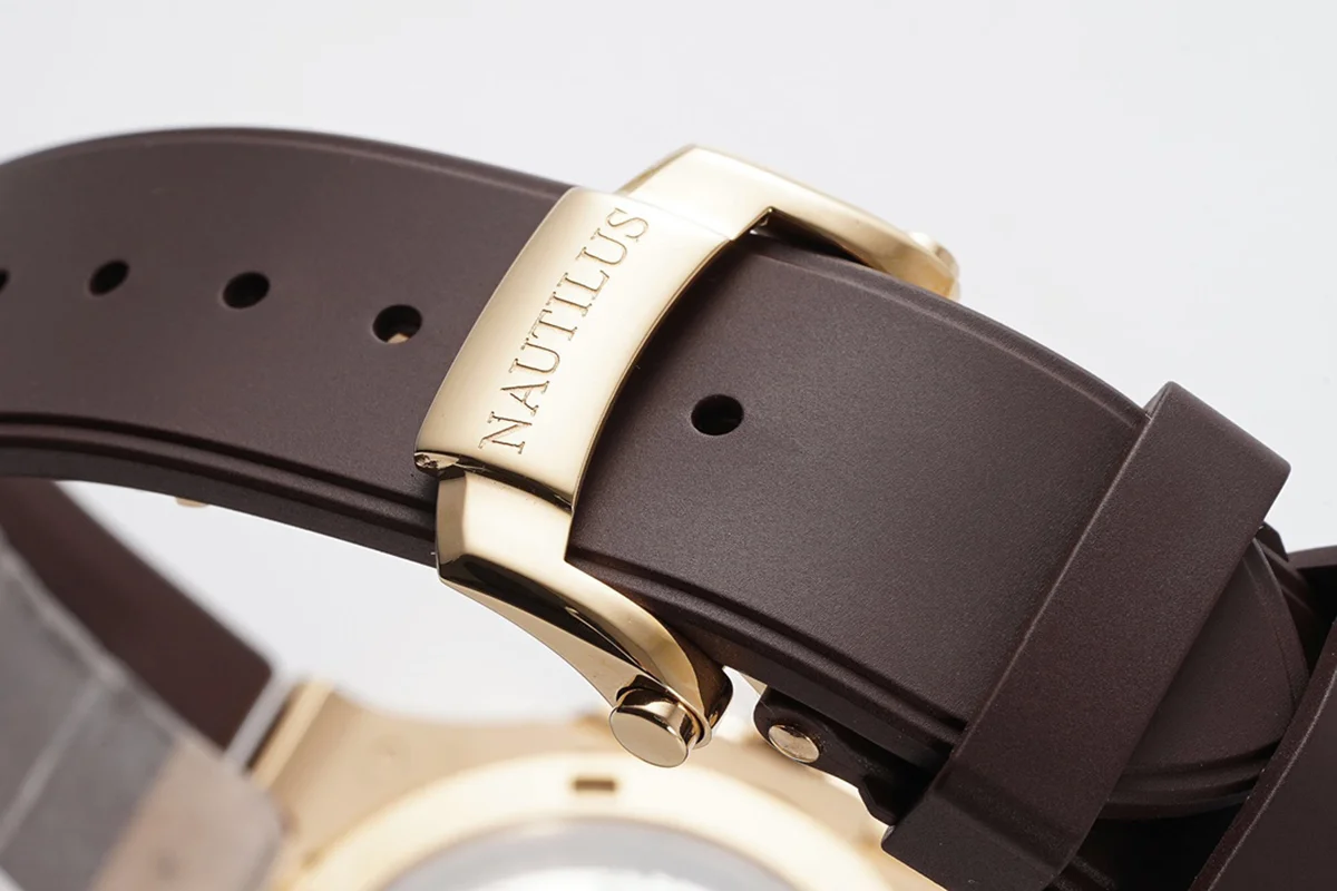 Nautilus Jumbo 5711/1R-001 Brown Dial on Rubber Strap