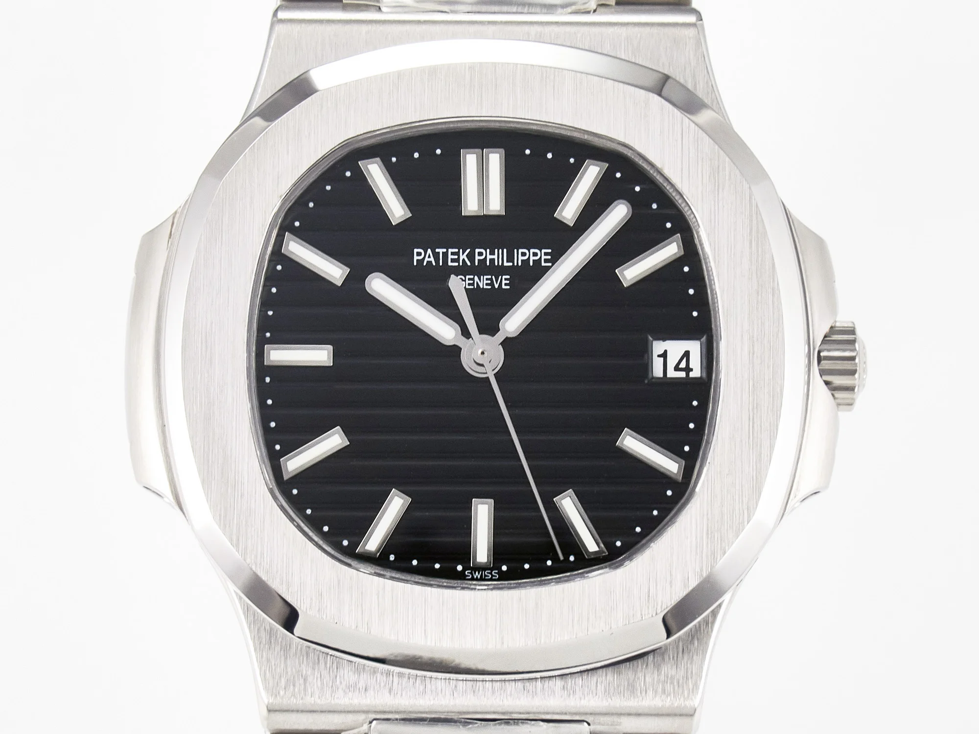 Nautilus Jumbo 5711 JJF 1:1 Best Edition Black Textured Dial On SS Bracelet A324 V3