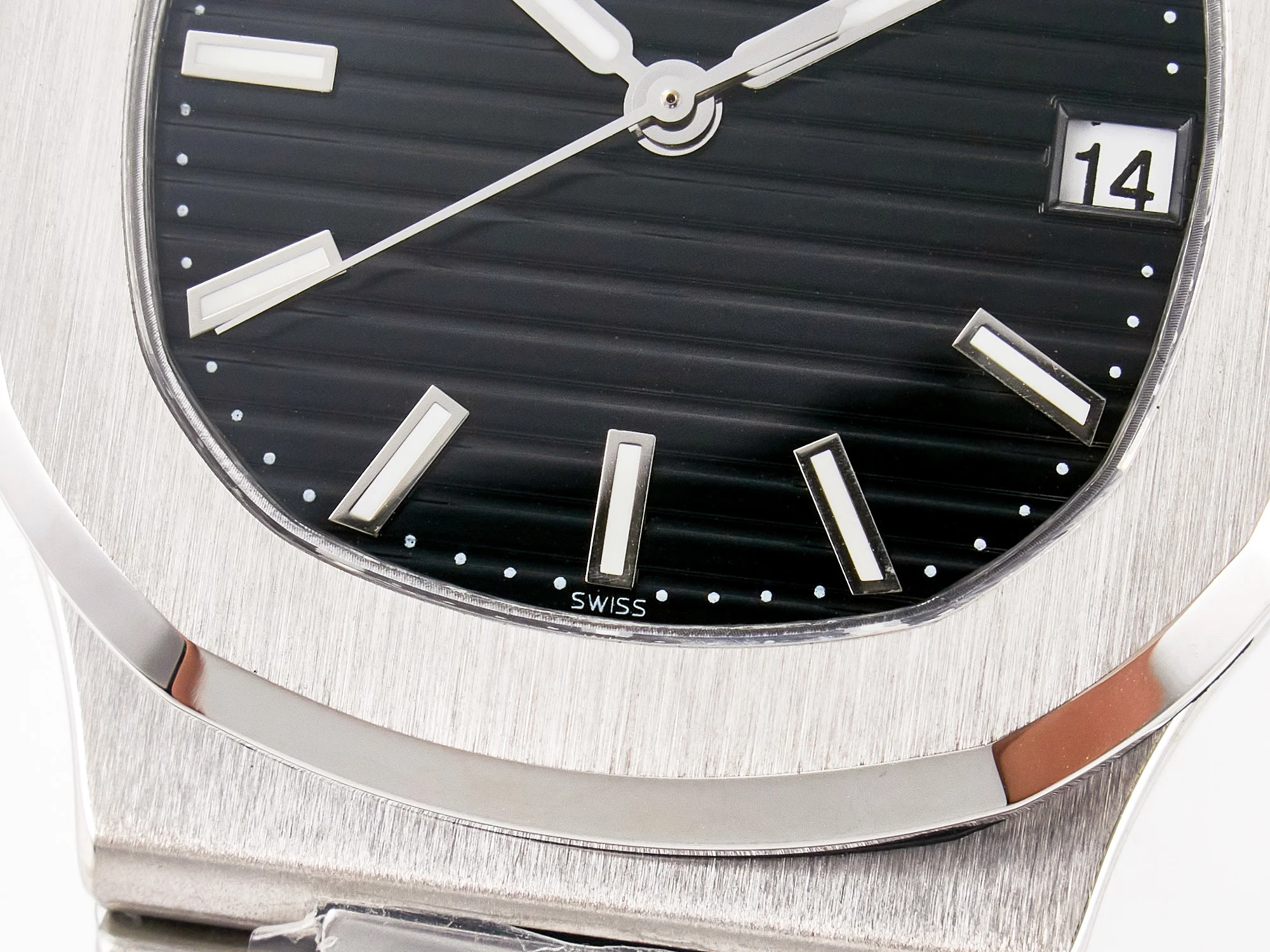Nautilus Jumbo 5711 JJF 1:1 Best Edition Black Textured Dial On SS Bracelet A324 V3