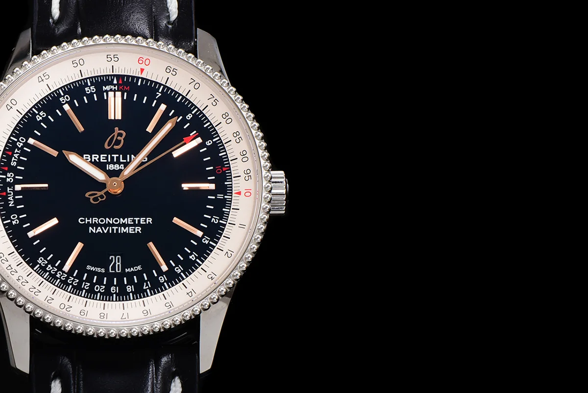 Navitimer Automatic 41 Black and White Dial in Steel