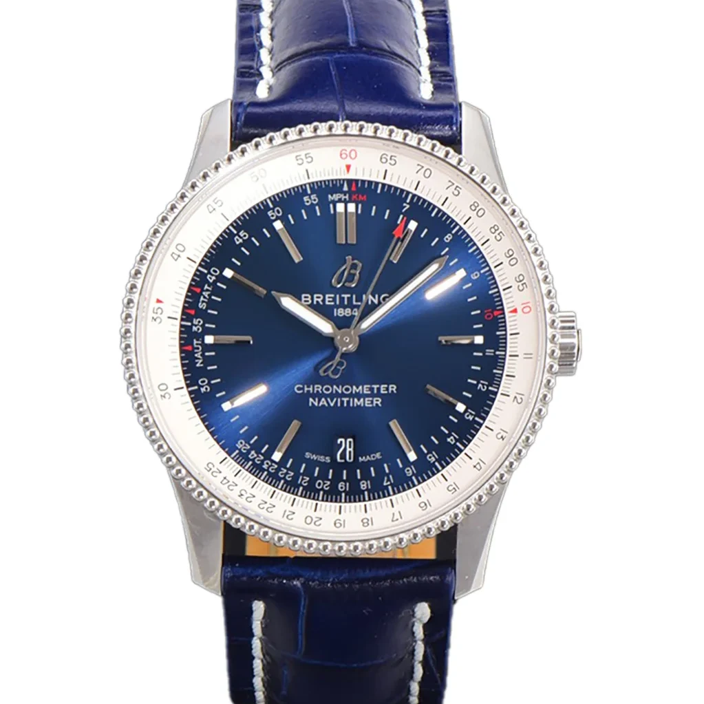 Navitimer Automatic 41 Blue and White Dial in Steel