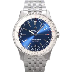 Navitimer Automatic 41 Blue Dial in Steel on Bracelet
