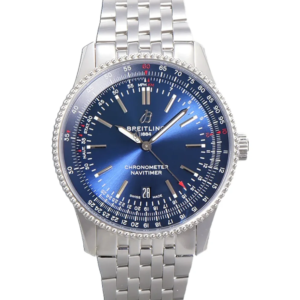 Navitimer Automatic 41 Blue Dial in Steel on Bracelet Ref. A17326161C1A1