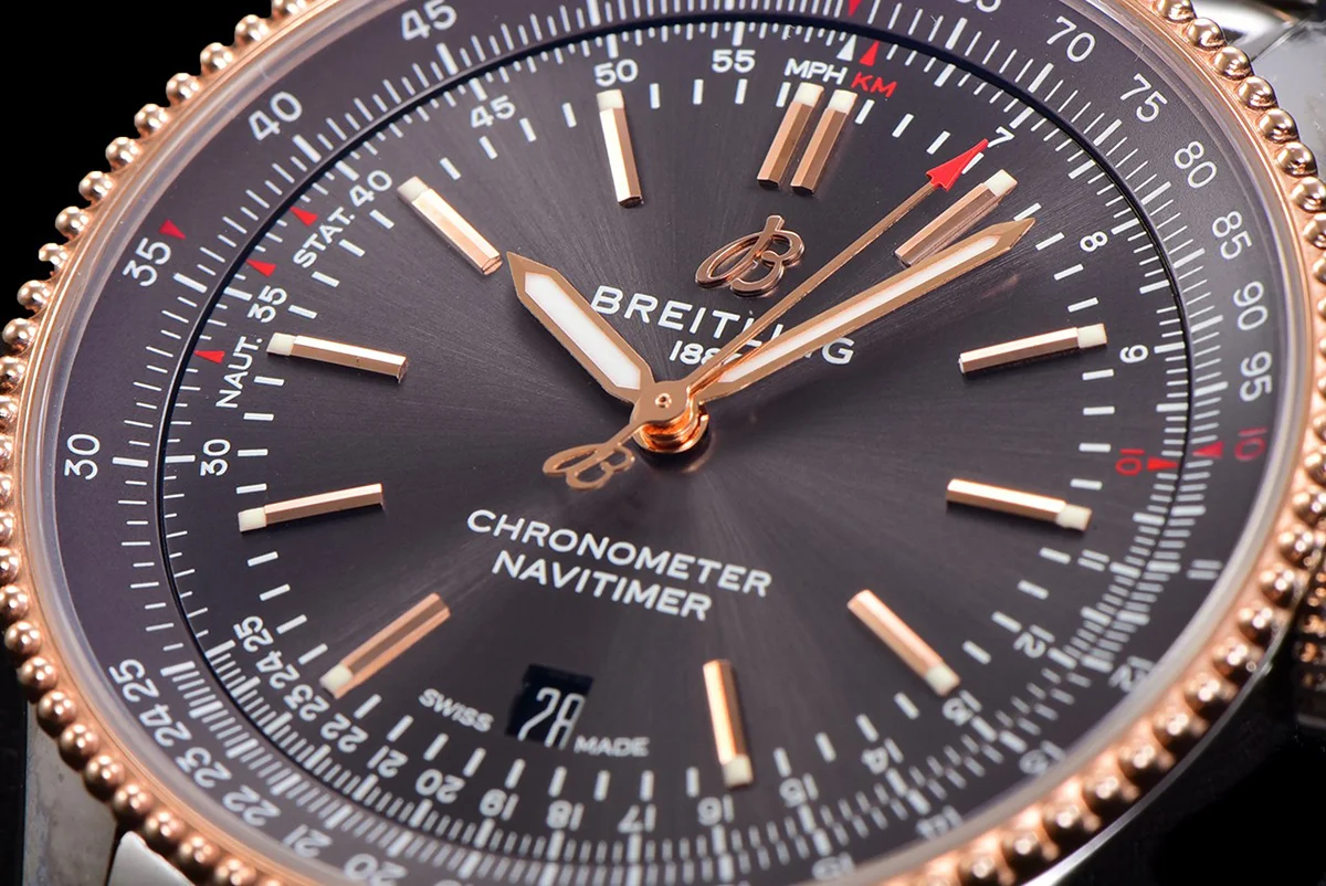Navitimer Automatic 41 Grey Dial in Steel/Rose Gold on Bracelet Ref. U17326121M1U1