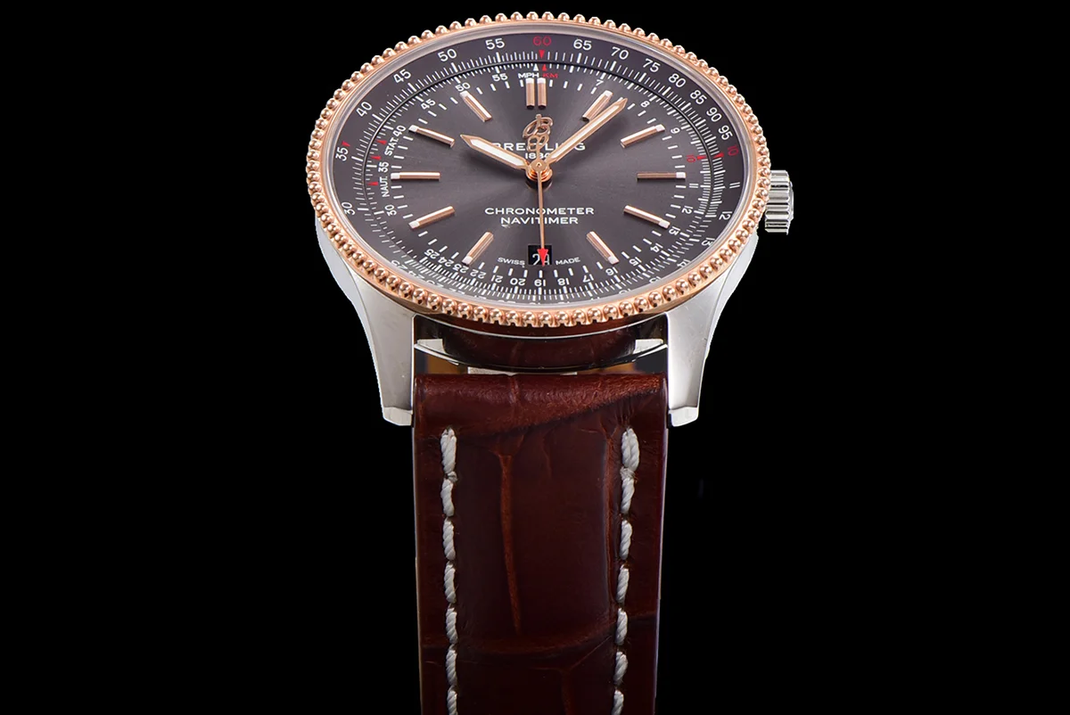 Navitimer Automatic 41 Slate Grey Dial in Rose Gold