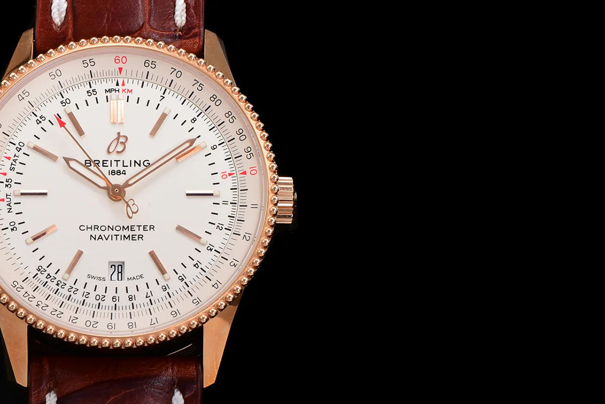 Navitimer Automatic 41 White Dial in Rose Gold