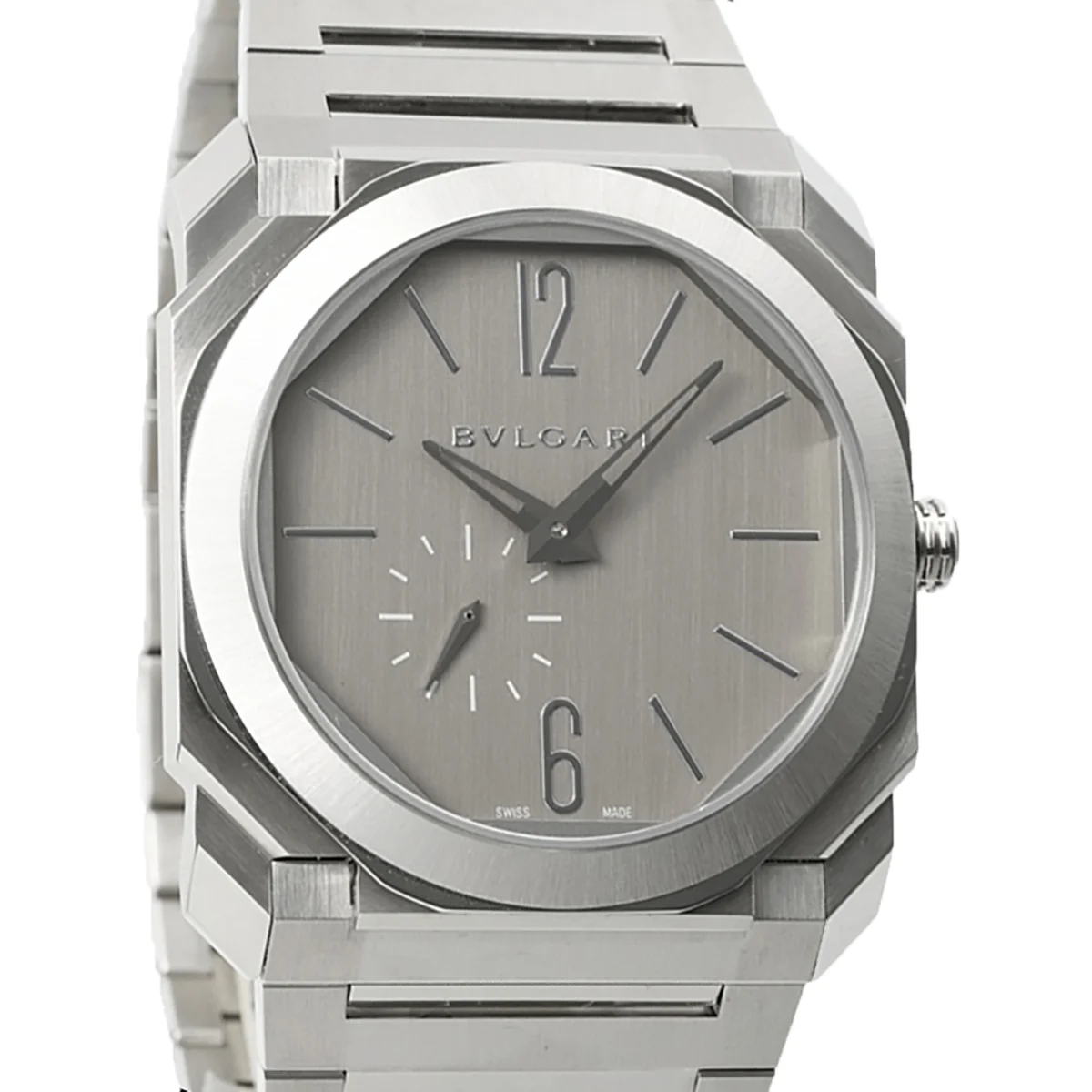Octo Finissimo Grey Dial in Steel