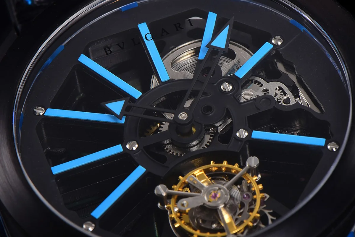 Octo Roma Watch with Blue Markers