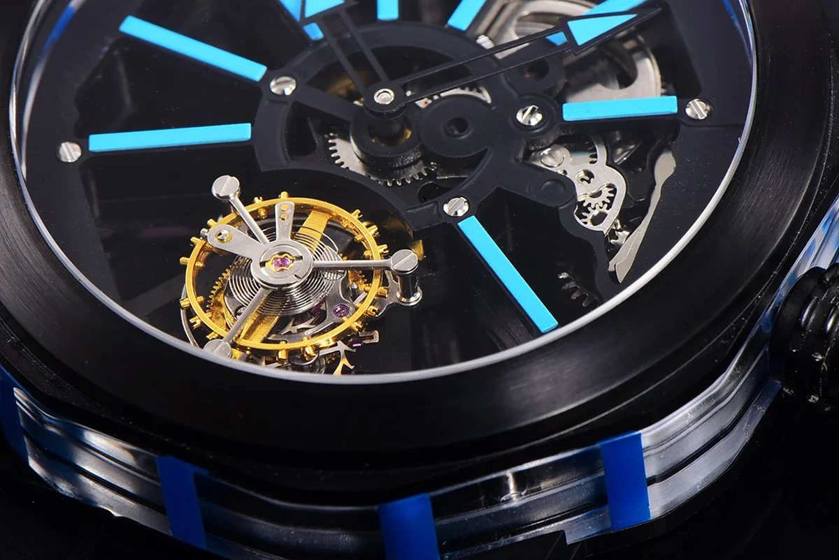 Octo Roma Watch with Blue Markers