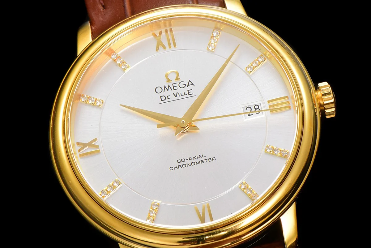 Omega De Ville Prestige Co‑Axial Master Chronometer 40mm Silver Dial in Yellow Gold