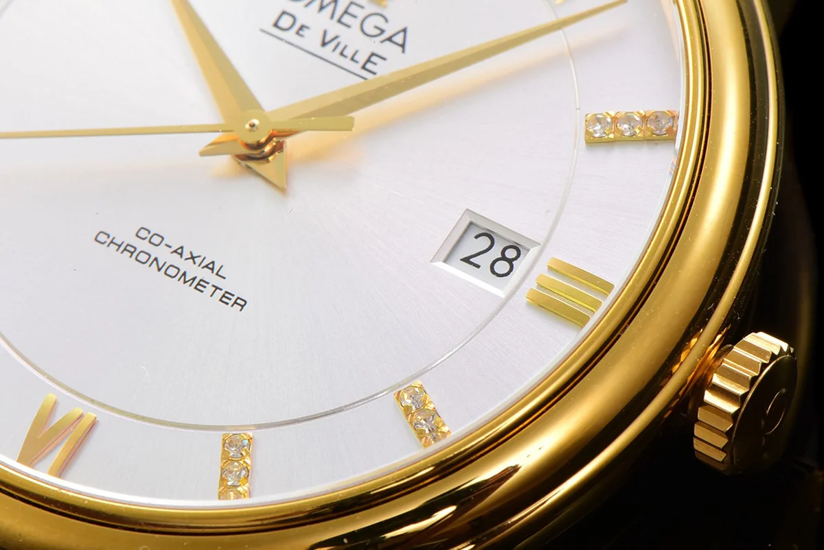 Omega De Ville Prestige Co‑Axial Master Chronometer 40mm Silver Dial in Yellow Gold