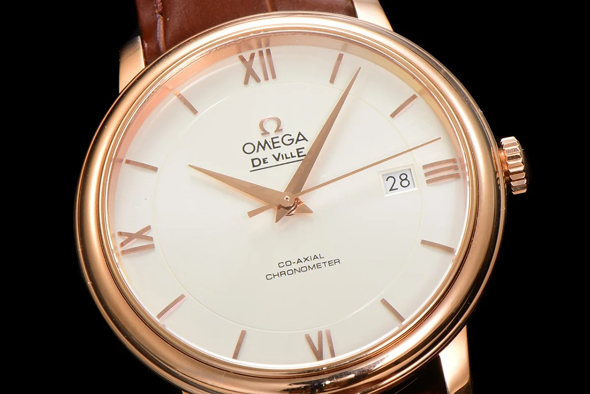 Omega De Ville Prestige Co‑Axial Master Chronometer 40mm White Dial in Rose Gold