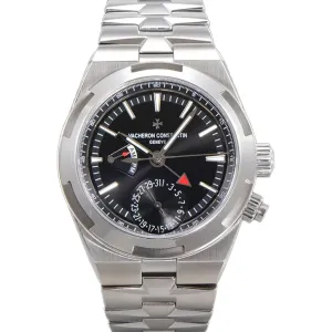 Overseas Dual Time Black Dial in Steel Ref. 7900V/110A-B546