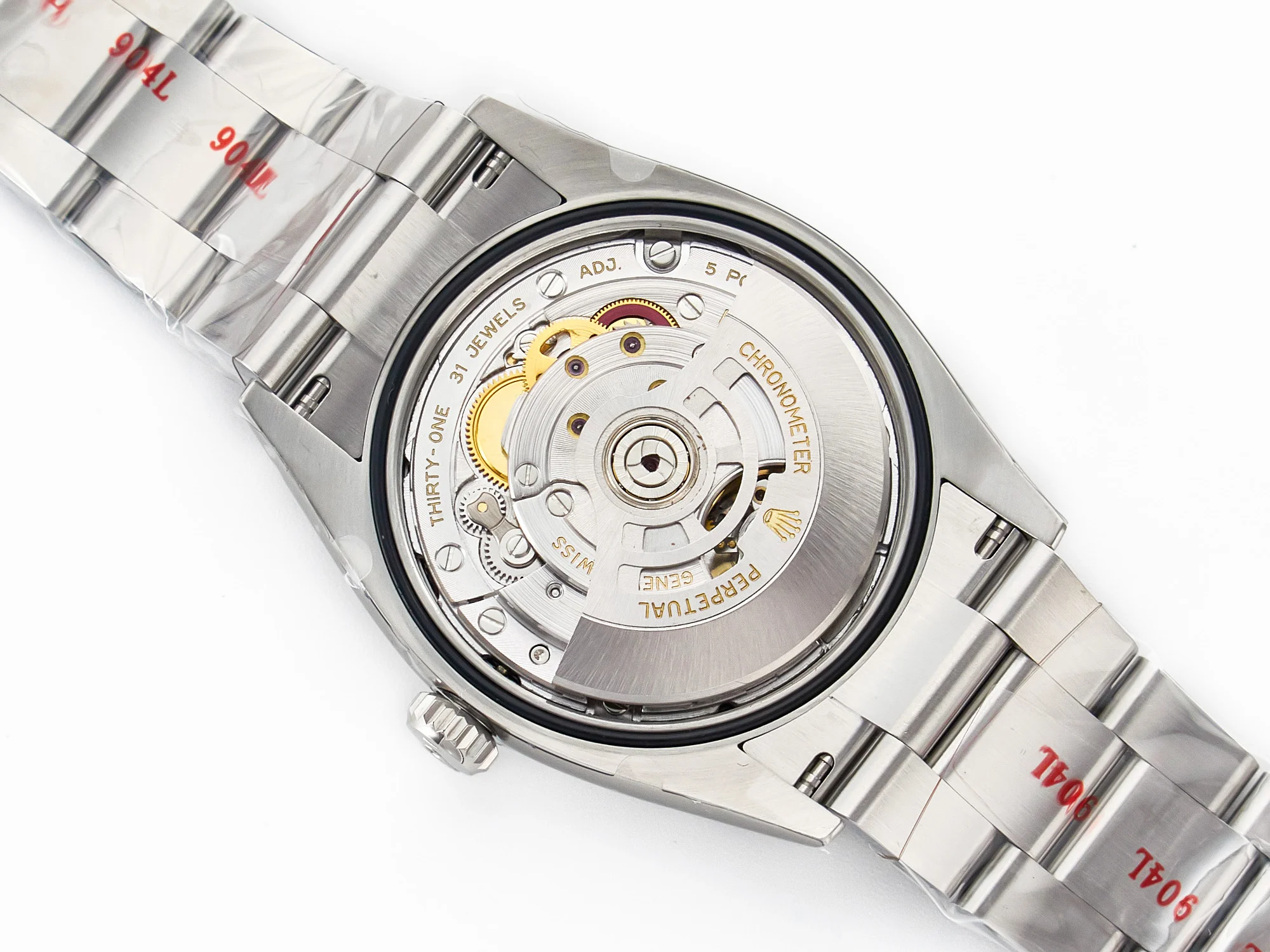 Oyster Perpetual 36mm 126000 Clean 1:1 Best Edition 904L Steel Red Dial on SS Bracelet VR3230