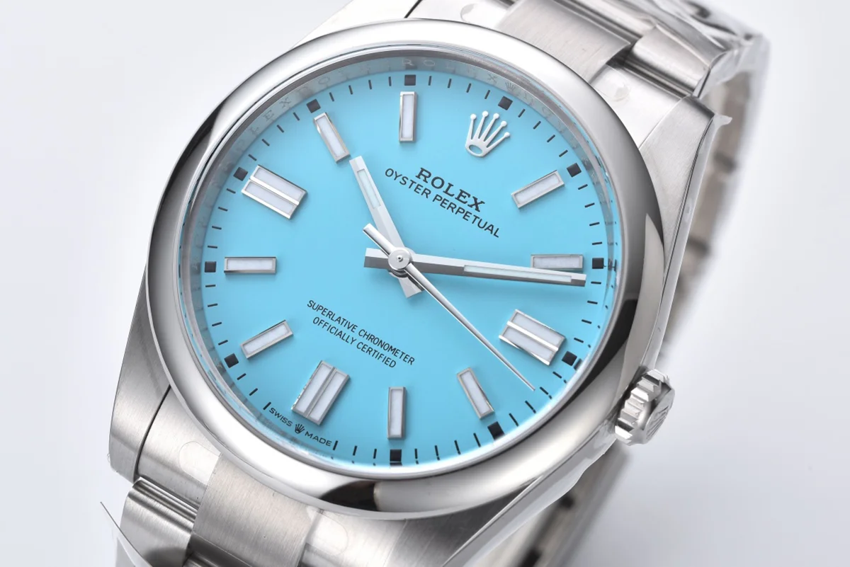 Oyster Perpetual 41mm Turquoise Blue Dial 124300