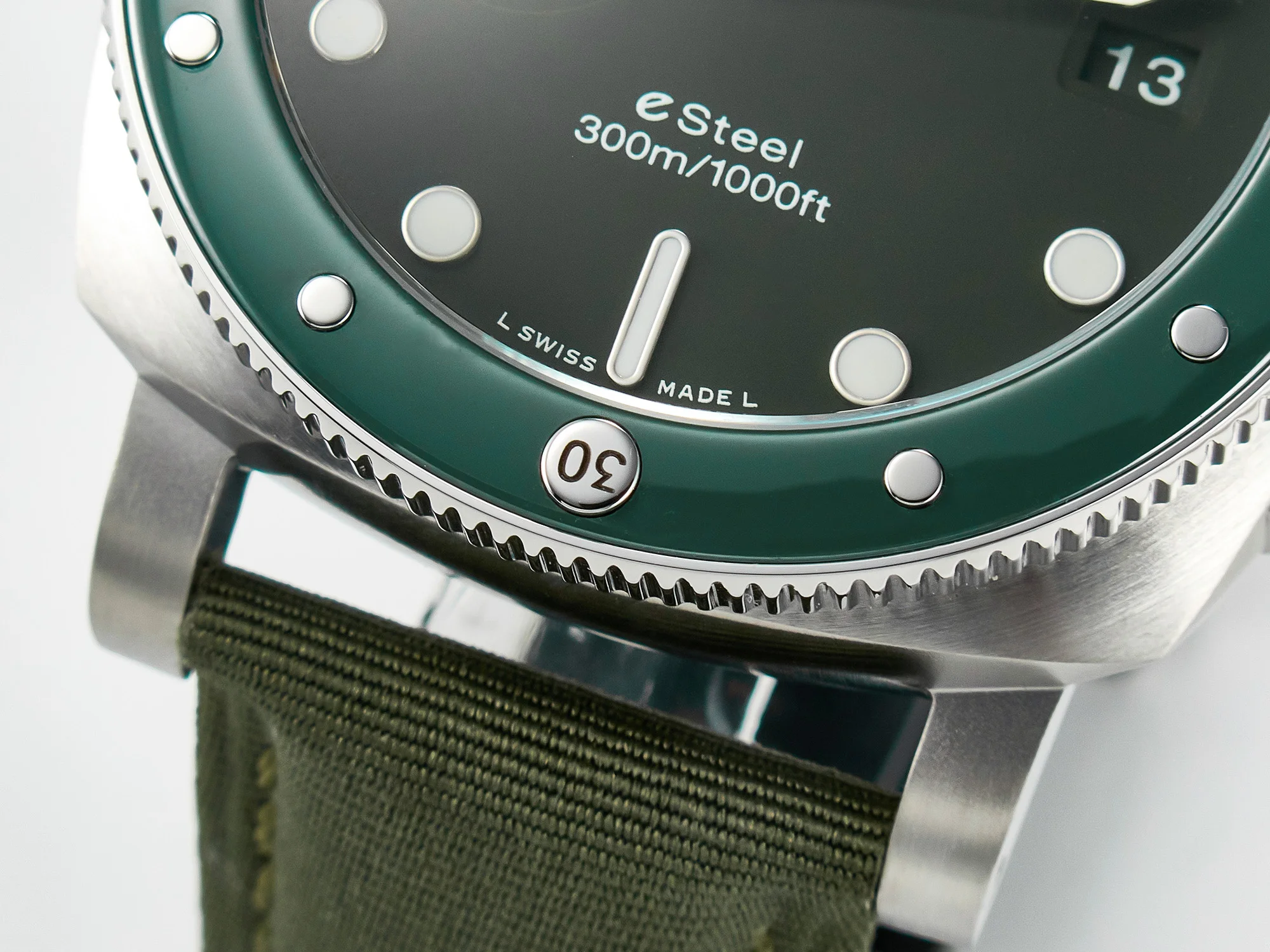 PAM1287 V TTF 1:1 Best Edition Green Dial on Green Nylon Strap P900