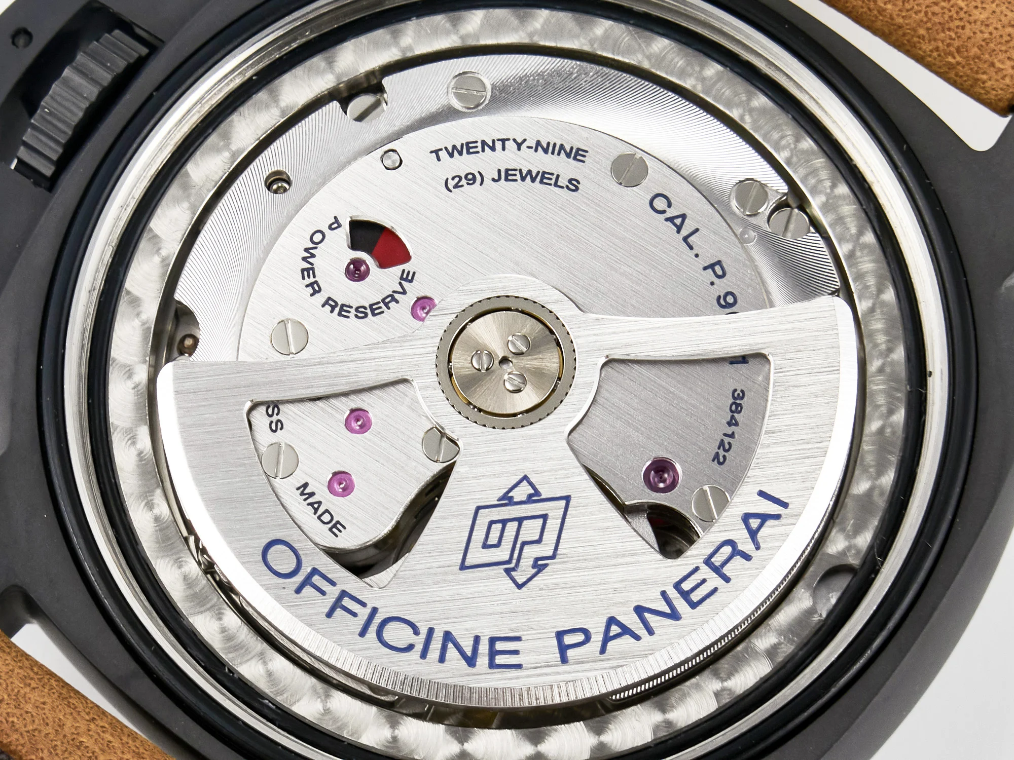 PAM441 Luminor Due VSF Best Edition Black Dial Black Carbon Bezel on Brown Asso Strap AXXXIV