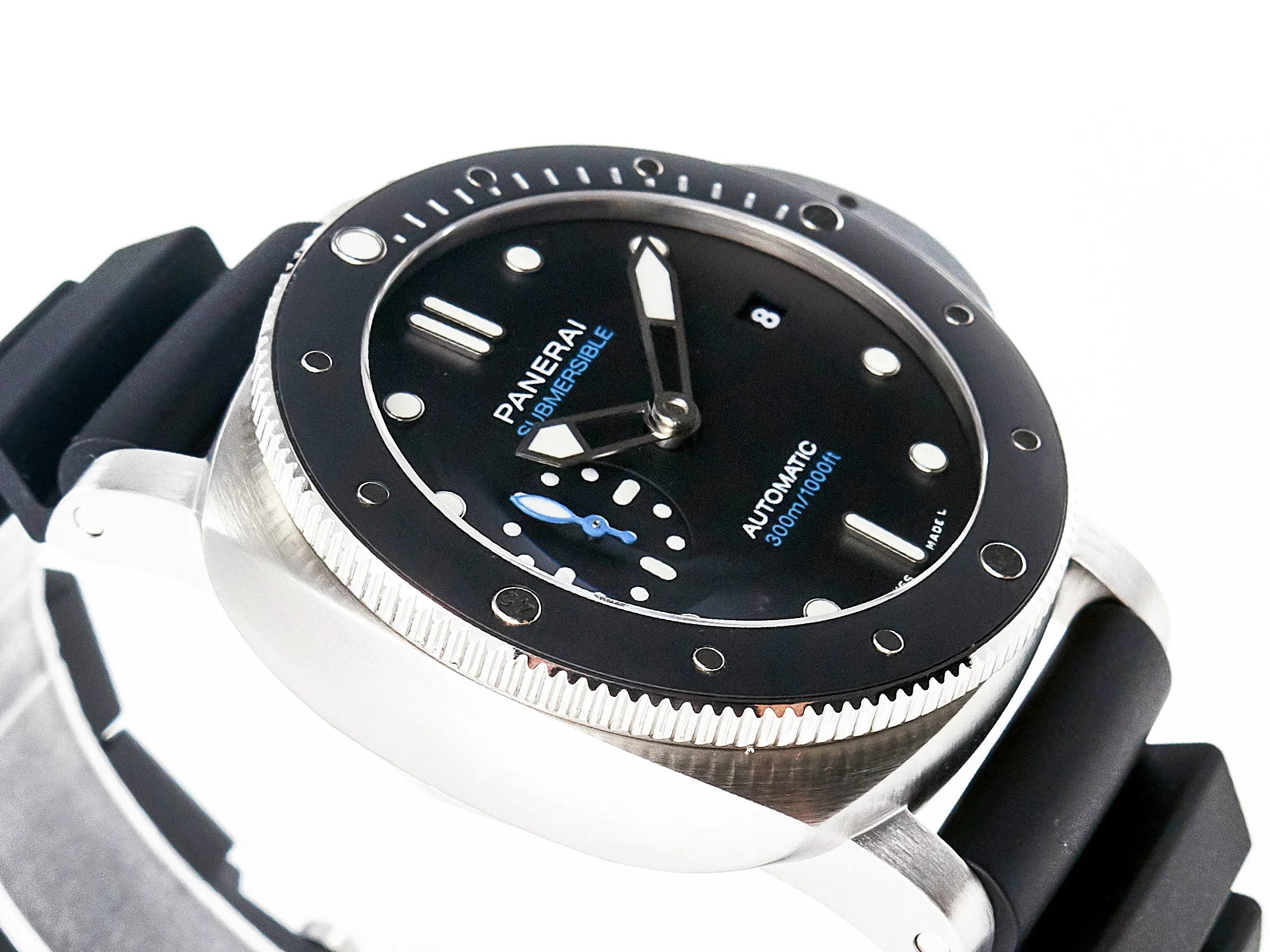 PAM683 Luminor Submersible 42mm VSF Best Edition Black Dial on Rubber Strap P900 Clone