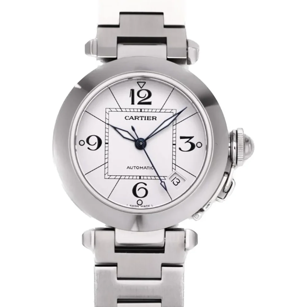Pasha de Cartier White Dial 35mm in Bracelet