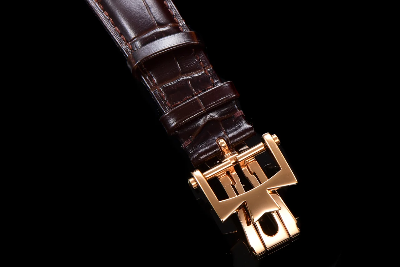Patrimony Perpetual Calendar Ultra-Thin White Dial in Pink Gold with Diamond Bezel