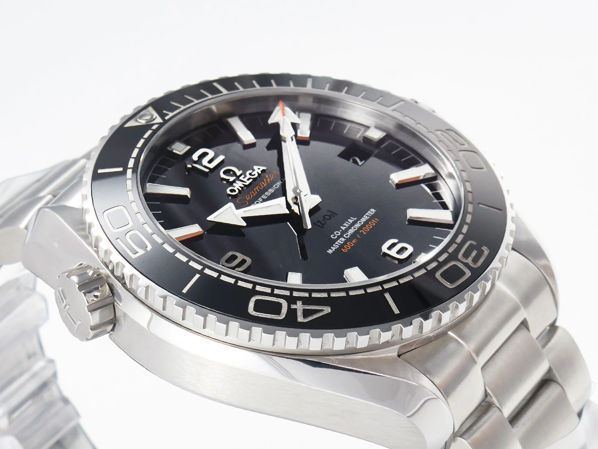 Planet Ocean 600M 39.5mm VSF 1:1 Best Edition Black Dial Black Ceramic Bezel on SS Bracelet A8800
