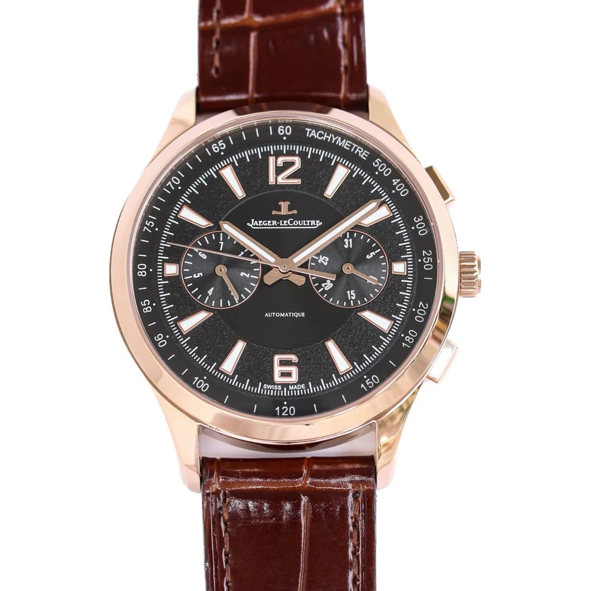 Polaris Chronograph Black Dial in Pink Gold Ref. Q9022450