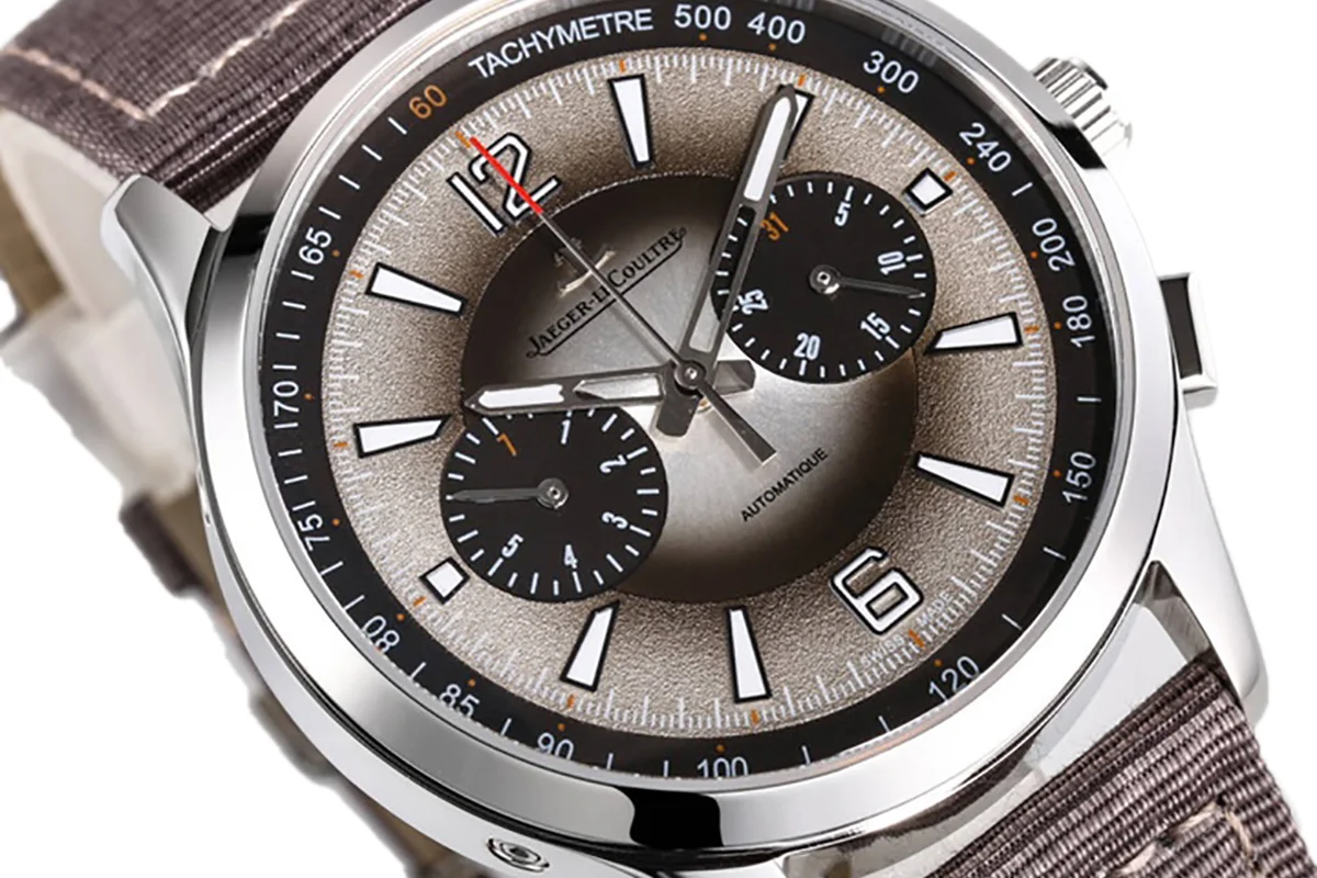 Polaris Chronograph Grey Dial on Brown Nylon Strap Ref. Q902843J