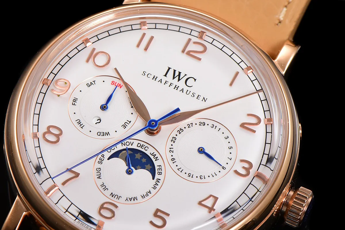 Portofino Perpetual Calendar IW3446 White Dial in Rose Gold