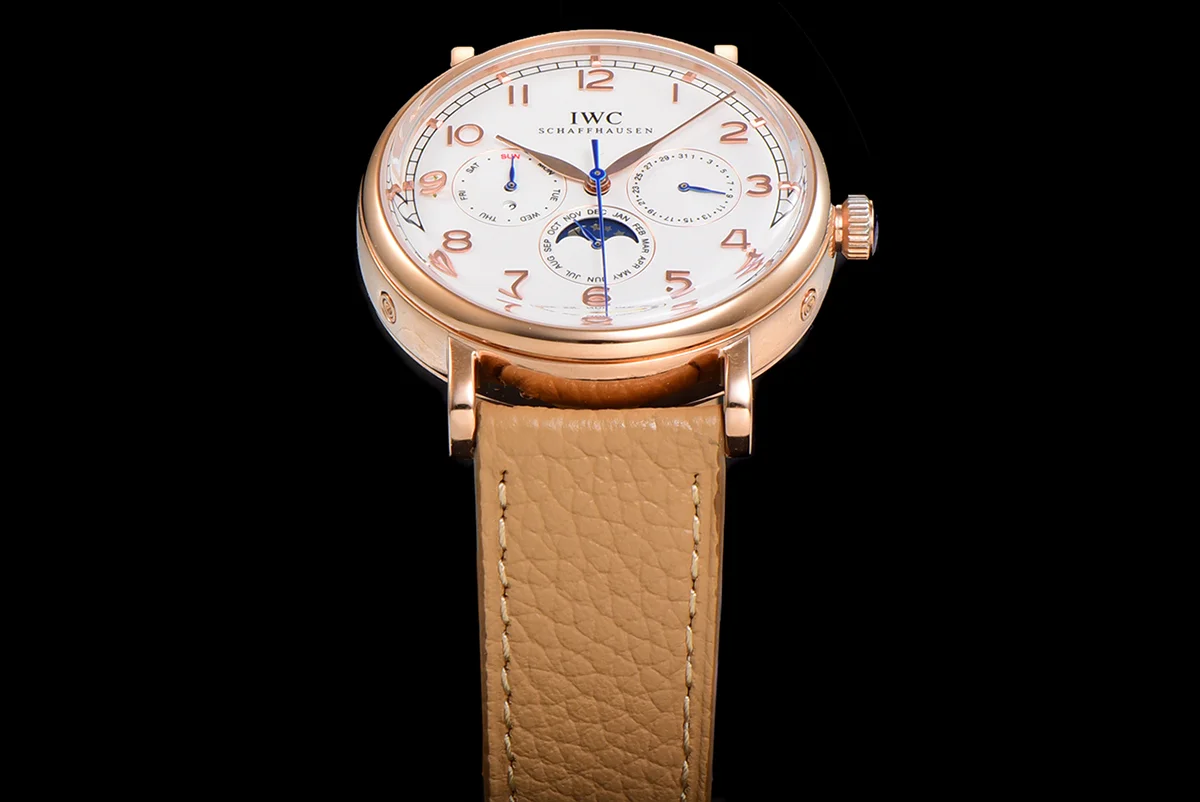 Portofino Perpetual Calendar IW3446 White Dial in Rose Gold