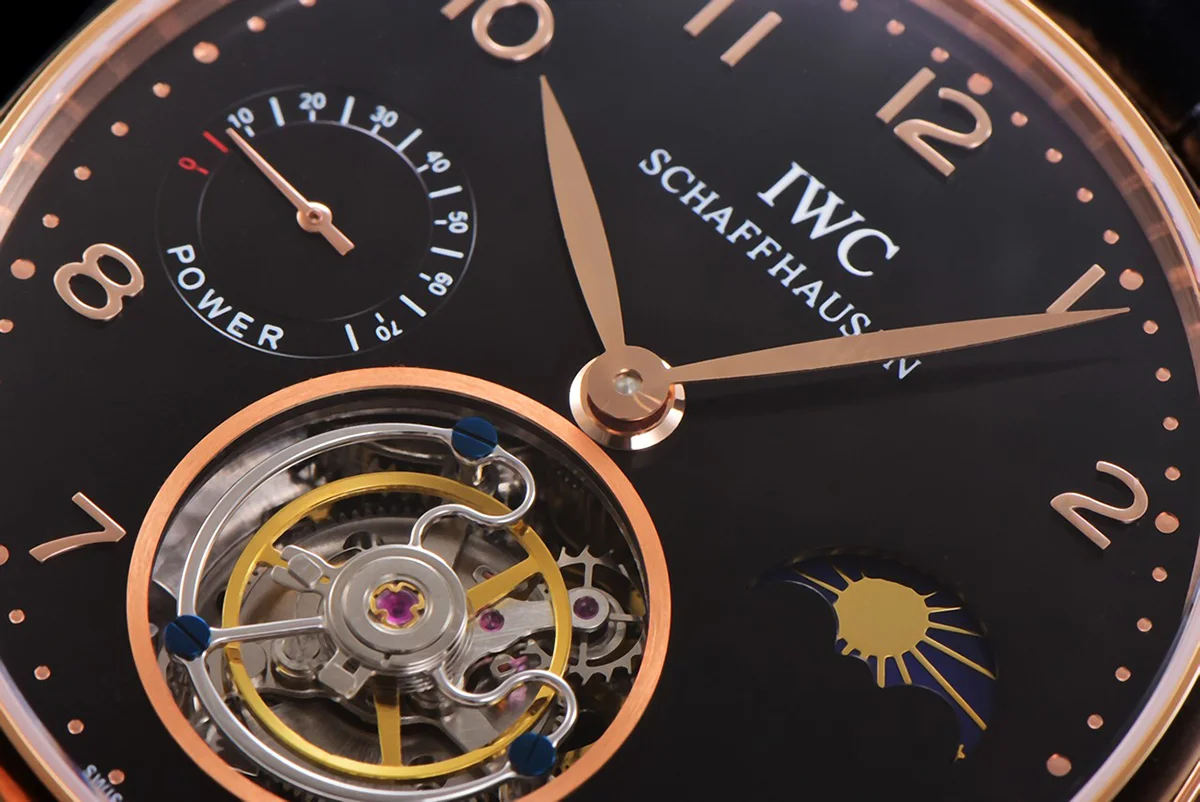 Portugese Tourbillon Black Dial on Rose Gold