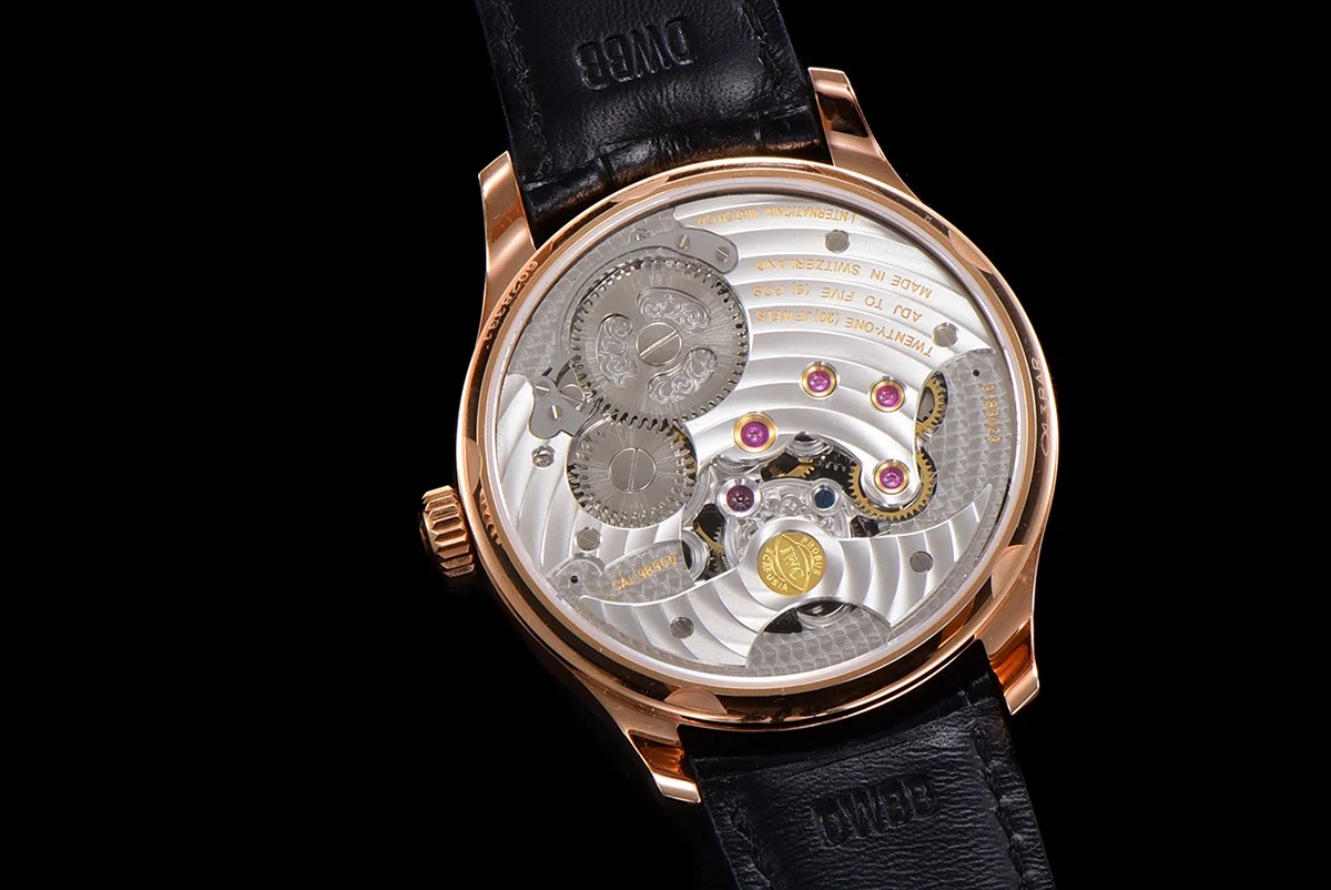 Portugese Tourbillon Black Dial on Rose Gold