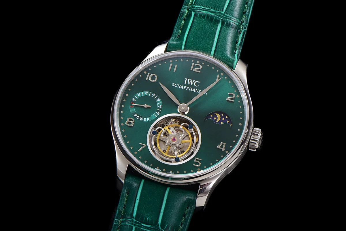 Portugese Tourbillon Green Dial on Steel