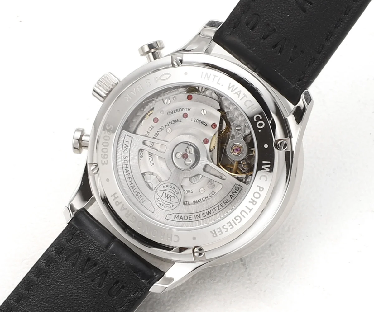 Portugieser Chronograph IW371616 Red Dial in Steel